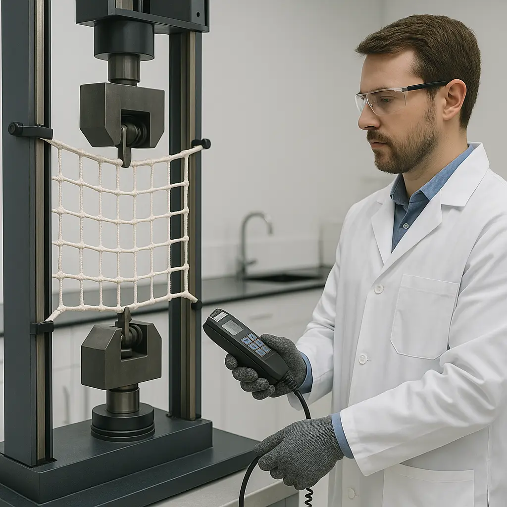 Professional net testing in facility