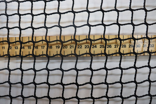wooden ruler with 20mm knotless nylon mesh