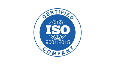 ISO certification logo on a white background